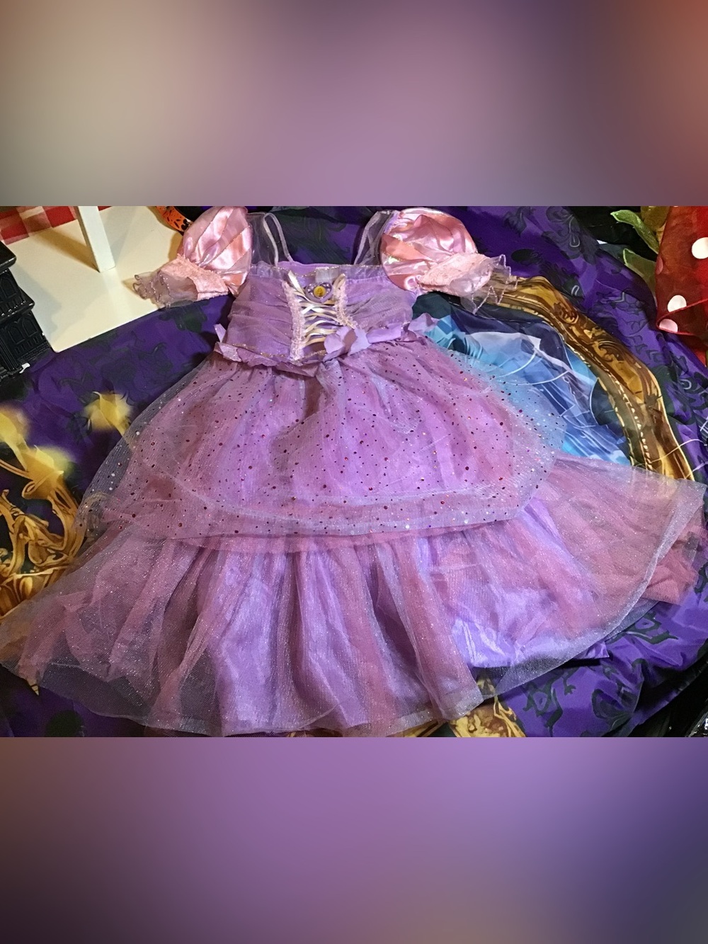 Disney store Rapunzel girl dress up costume size small 5/6